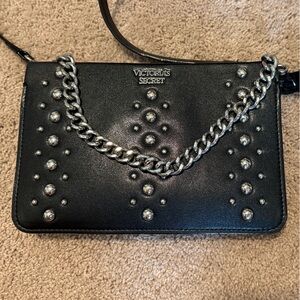 Victoria's Secret Black Bag with Silver Accents